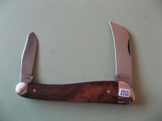   DANIELS FAMILY KNIFE BRANDS-TITUSVILLE CUTLERY-ROOSTER COMB-NATURAL BURL #2