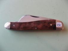   DANIELS FAMILY KNIFE BRANDS-TITUSVILLE CUTLERY-ROOSTER COMB-NATURAL BURL #3
