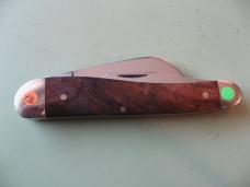   DANIELS FAMILY KNIFE BRANDS-TITUSVILLE CUTLERY-ROOSTER COMB-NATURAL BURL #3
