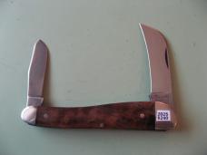   DANIELS FAMILY KNIFE BRANDS-TITUSVILLE CUTLERY-ROOSTER COMB-NATURAL BURL #3