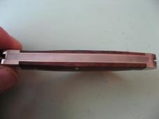   DANIELS FAMILY KNIFE BRANDS-TITUSVILLE CUTLERY-ROOSTER COMB-NATURAL BURL #3