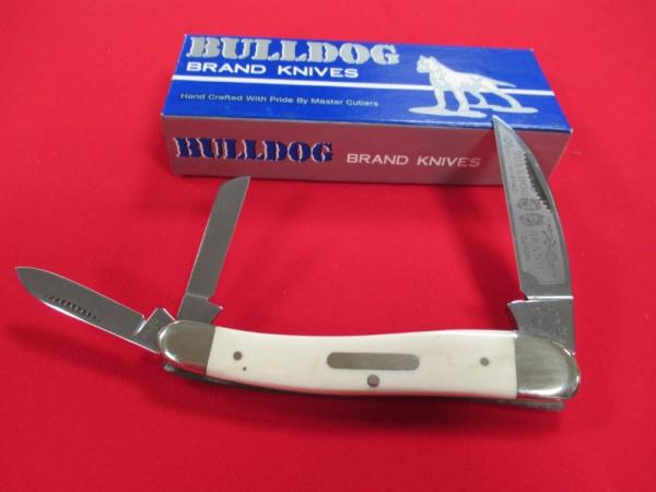 Bulldog Brand Antique Elephant Ivory Viking Wharncliff Whittler 1 of 21 