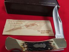 Schrade Uncle Henry Staglon Handle Folding Hunter Model LB-8