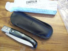 A.G.A. Campolin Pattada Scarce Italian Automatic Brazilian Horn UNUSED W/Pouch & Box