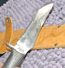 Western Black Beauty F39 Stamped On Guard Used 9 1/2" Tang Stamped Western Boulder Colo USA 