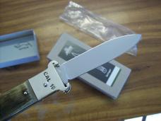 Hubertus Knife Shellpuller Patronenzieher Solingen Germany Big Horn Edition Size 11 UNUSED NIB.