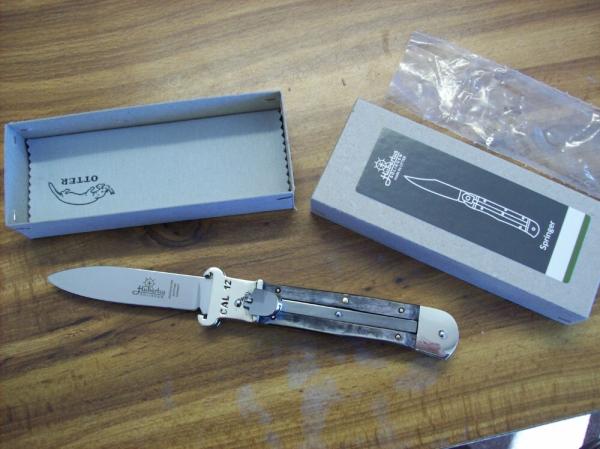 Hubertus Knife Shellpuller Patronenzieher Solingen Germany Brazilian Horn Large Size 11 UNUSED NIB.
