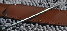 Frosts Mora Made In Sweden Laminated Steel 11 1/2" Used Full Tang No Flex Pitted But No Sign Of Use