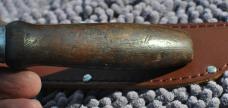 Frosts Mora Made In Sweden Laminated Steel 11 1/2" Used Full Tang No Flex Pitted But No Sign Of Use