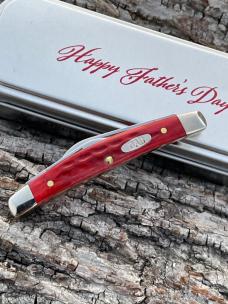 CASE XX ** 2023 FATHER'S DAY OLD RED POCKET WORN SMALL 2 BLADE CONGRESS