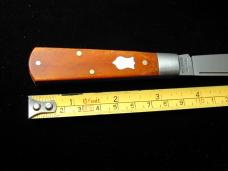 Dollar Knife Co. Smooth Orange Camel Bone with White Shield Jack Knife by Cooper Cutlery USA OSCB-WS