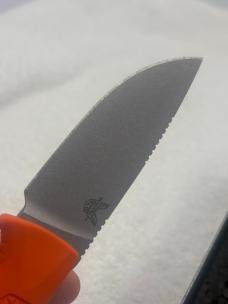 Benchmade 15006 Steep Country Fixed Blade Knife /  Orange Handle New In Box Made In USA
