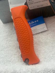 Benchmade 15006 Steep Country Fixed Blade Knife /  Orange Handle New In Box Made In USA