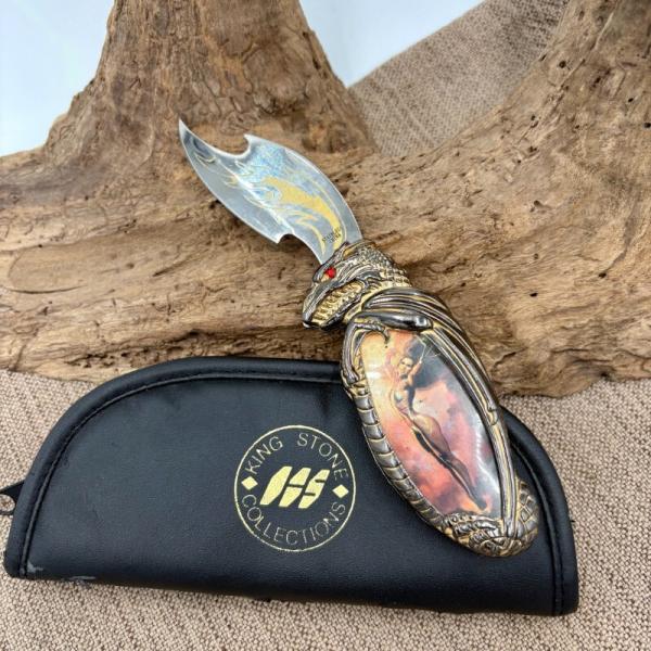 Franklin Mint Knightstone Collection Dragon Fantasy Knife Goddess Of Temptation (A02)