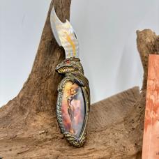THE SORCERESS OF PASSION FANTASY COLLECTOR POCKET KNIFE BY BORIS VALLEJO (A105)