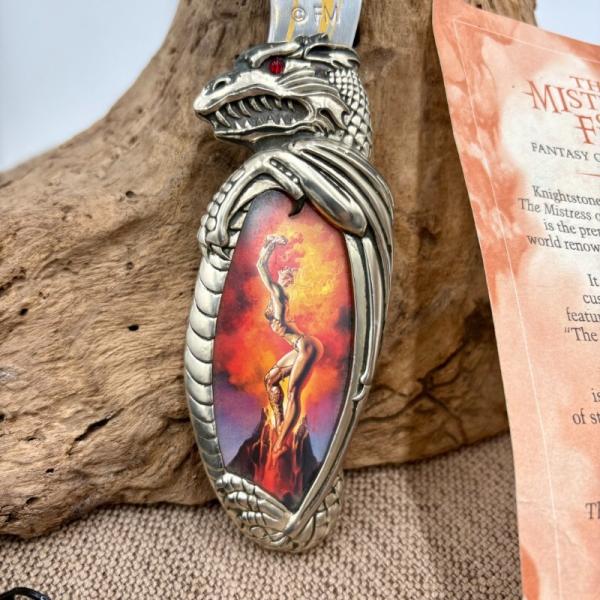 Franklin Mint The Mistress Of Fire Collector Pocket Knife Boris Vallejo (A07) Franklin Mint The Mistress Of Fire Collector Pocket Knife Boris Vallejo (A07)