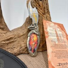 Franklin Mint The Mistress Of Fire Collector Pocket Knife Boris Vallejo (A07)
