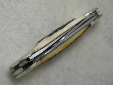 Kissing Crane Germany Large 3 Blade Canoe Stag Knife 1977 NKC and DA Club Knife
