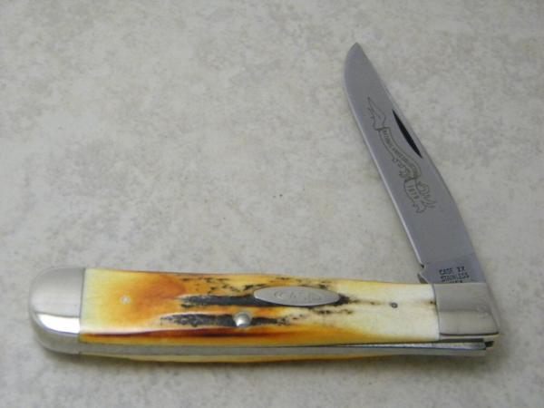 Case XX Stainless 5154 Stag 1 Blade Trapper Knife 1979 NKCA Club Knife Case XX Stainless 5154 Stag 1 Blade Trapper Knife 1979 NKCA Club Knife