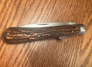 1800'S SHEFFIELD RODGERS STAG LOCKBACK