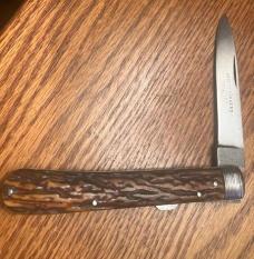 1800'S SHEFFIELD RODGERS STAG LOCKBACK