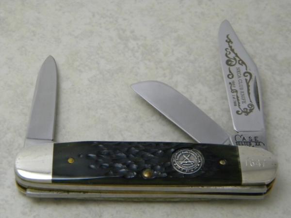 Case Tested XX USA G6345 1/2 Bone 1987 NKCA Club Knife Case Tested XX USA G6345 1/2 Bone 1987 NKCA Club Knife
