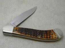 Case XX Bradford PA USA DB61100 Bone 1991 Saddlehorn NKCA Club Knife