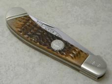 Case XX Bradford PA USA DB61100 Bone 1991 Saddlehorn NKCA Club Knife