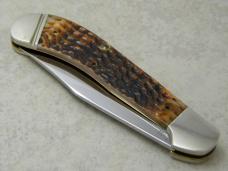 Case XX Bradford PA USA DB61100 Bone 1991 Saddlehorn NKCA Club Knife