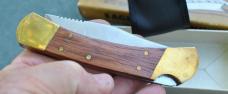 Parker Folding Hunter 5" Closed Mint Original Box Thumb Ramp Stainless Japan #K531 Brass Frame-531