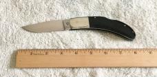 BEAUTIFUL CUSTOM HANDMADE  POCKET FOLDING KNIFE  LOCK BLADE and TIE PIN MATCHING T IN SHIELD MARK
