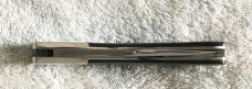 BEAUTIFUL CUSTOM HANDMADE  POCKET FOLDING KNIFE  LOCK BLADE and TIE PIN MATCHING T IN SHIELD MARK