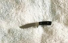 BEAUTIFUL CUSTOM HANDMADE  POCKET FOLDING KNIFE  LOCK BLADE and TIE PIN MATCHING T IN SHIELD MARK