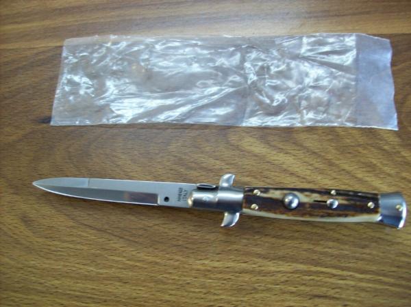 Italian 7 Inch Picklock Dolphin Maniago, Italy Gen. Stag/Antler UNUSED Beauty! Italian 7 Inch Picklock Dolphin Maniago, Italy Gen. Stag/Antler UNUSED Beauty!