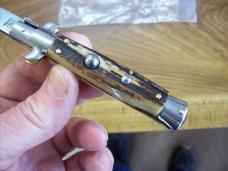 Italian 7 Inch Picklock Dolphin Maniago, Italy Gen. Stag/Antler UNUSED Beauty!