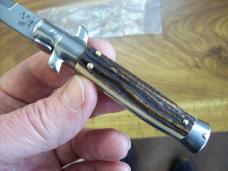 Italian 7 Inch Picklock Dolphin Maniago, Italy Gen. Stag/Antler UNUSED Beauty!