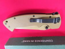 Columbia River Knife & tool Crawford Kasper Tan Folding Liner Lock