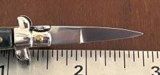 Vintage 80’s-90’s Miniature Switchblade Knife, Imitation Horn, Original Keychain, Italy