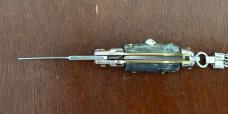 Vintage 80’s-90’s Miniature Switchblade Knife, Imitation Horn, Original Keychain, Italy