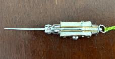Vintage 80’s-90’s Miniature Switchblade Knife, Nice Stag, Original Tassel, Italy