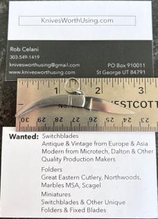 Rare Miniature Keychain Folding Catalana Knife, Steel Handle, Italy