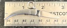 Rare Miniature Keychain Folding Catalana Knife, Steel Handle, Italy