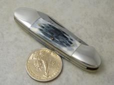 Frost Cutlery Surgical Steel Japan Stag Mini Canoe II Knife