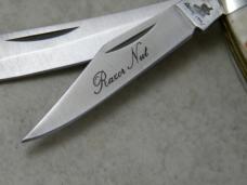 Frost Cutlery Surgical Steel Japan Stag Razor Nut Knife