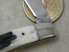Frost Cutlery Surgical Steel Japan Stag 2 Blade Folding Knife