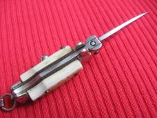 White Stag Italian Mini Keychain Picklock STILETTO Switchblade Knife - Mint