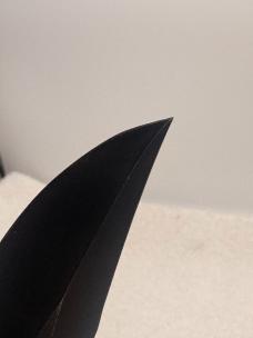 Camillus Vintage Fixed Blade Stacked Leather Fighting Knife Made In USA