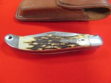 Schrade  Uncle Henry Single Blade Liner Lock Staglon Handle Model 127UH