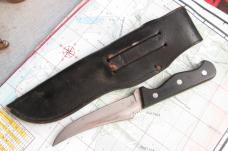 VTG VALOR SKINNER JAPAN Leather Sheath Fixed Blade Knife