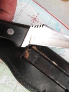 VTG VALOR SKINNER JAPAN Leather Sheath Fixed Blade Knife